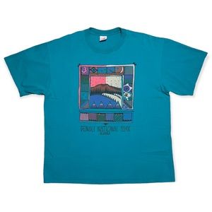 Vintage Denali National Park Shirt XL Mt McKinley USA MADE Alaska Hiking Nature